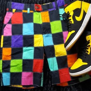 MEN 80S PRINT SHORTS (Medium)